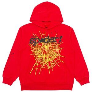 Sp5der P*NK V2 Hoodie Sweatshirt Red | Spider Worldwide